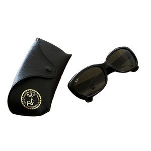 Ray-Ban Jackie Ohh Black Sunglasses NWT